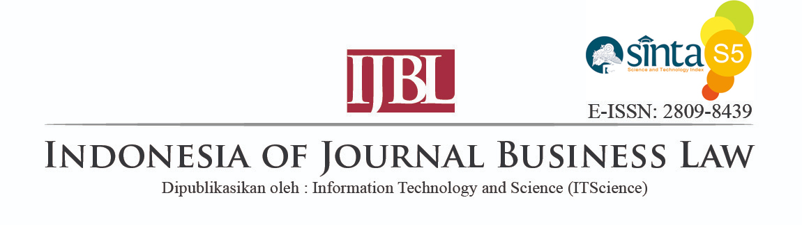 Indonesia of Journal Business Law